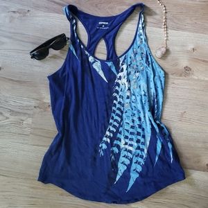 🌻GUC🌻Express feather print tank